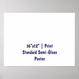 Persoonlijke 40x30 cm standaard semi-glossy afdruk poster