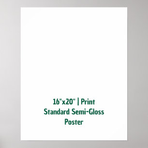 Persoonlijke 40x50cm standaard halfglans poster