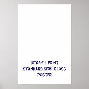 Persoonlijke 40x60 cm standaard semi-glossy afdruk poster