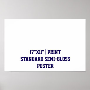 Persoonlijke 43x28 standaard semi-glossy poster