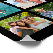 Persoonlijke 45 foto collage op maat gemaakte kleu poster (Hoek)