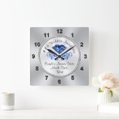 Persoonlijke 45e bruiloft Jubileum Gift Ideas Vierkante Klok (Huis)