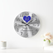 Persoonlijke 45th Wedding Jubileum Gifts, CLOCK Grote Klok (Huis)