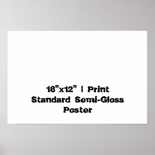 Persoonlijke 45x30 cm standaard halfglans poster