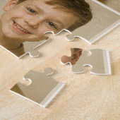 Persoonlijke 4 foto puzzel - Vaderdag cadeau (Zijkant)