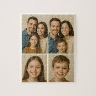 Persoonlijke 4 foto puzzel - Vaderdag cadeau