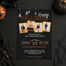 Persoonlijke 4 foto spin Halloween-feest