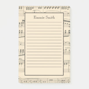 Persoonlijke 4"x6" lichtbruine vintage antieke bla post-it® notes