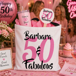 Persoonlijke 50 & Fabulous Verjaardags Tas
