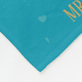 Persoonlijke 50e bruiloft Jubileum mijlpaal F Fleece Deken (Hoek)