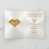 Persoonlijke 50e Jubileum Kaart voor ouders (Binnen)