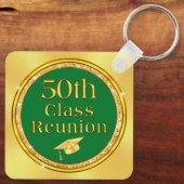 Persoonlijke, 50e reünie-gunsten, wijzigingsKLEURE Sleutelhanger (Achterkant)