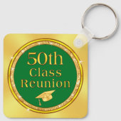 Persoonlijke, 50e reünie-gunsten, wijzigingsKLEURE Sleutelhanger (Achterkant)