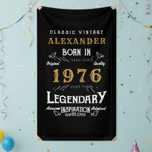 Persoonlijke 50e verjaardag 1976 Vintage Legende Spandoek