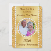 Persoonlijke, 50e verjaardag FOTO uitnodigingen (Voorkant)