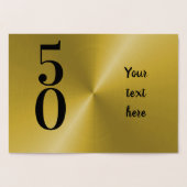 Persoonlijke 50e verjaardag gouden kaart (Binnen)