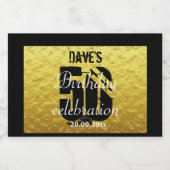 Persoonlijke 50e verjaardag Mini Liquor Favor Likeurfles Etiket (Enkel label)