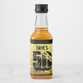 Persoonlijke 50e verjaardag Mini Liquor Favor Likeurfles Etiket (Voorkant)