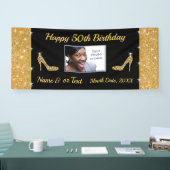 Persoonlijke, 50ste verjaardag banner met FOTO (Beurs)