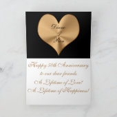 Persoonlijke 50ste verjaardagskaart met UW TEKST Kaart (Binnen)