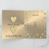 Persoonlijke 50th Wedding Jubileum Kaart vrouw (Binnen)