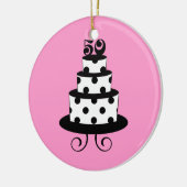 Persoonlijke 50th Wedding Jubileum Keepasje Keramisch Ornament (Links)