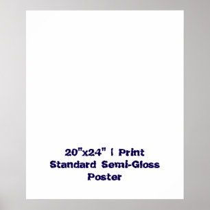 Persoonlijke 50x60 cm standaard halfglans poster