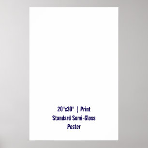Persoonlijke 50x75 cm standaard semi-glossy afdruk poster