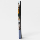 Persoonlijke 5 foto collage Blauw Case-Mate iPhone Case (Achterkant/links)