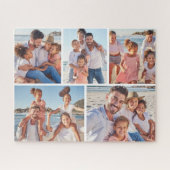 Persoonlijke 5-foto collage legpuzzel (Horizontaal)