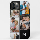 Persoonlijke 5 foto collage Zwart Case-Mate iPhone Case (Achterkant)