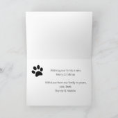 Persoonlijke 5-foto-doosjes feestdagen kaart (Binnen)