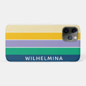 Persoonlijke 5 gekleurde lijnen Case-Mate iPhone case (Achterkant (horizontaal))