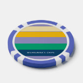 Persoonlijke 5 gekleurde lijnen poker chips (Enkel)