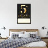 Persoonlijke 5e klas afgestudeerde 2026 canvas afdruk (Insitu (Slaapkamer))