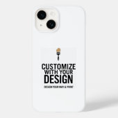 Persoonlijke 5x7" lege bedrijf geafficheerde aange Case-Mate iPhone case (Achterkant)