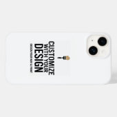 Persoonlijke 5x7" lege bedrijf geafficheerde aange Case-Mate iPhone case (Achterkant (horizontaal))