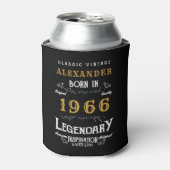 Persoonlijke 60e verjaardag 1966 Vintage Legendari Blikjeskoeler (Blikje Voorkant)