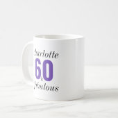 Persoonlijke 60e verjaardag Fantastische mok (Voorkant links)