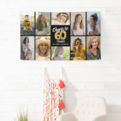 Persoonlijke 60e verjaardag foto collage banner (Insitu)