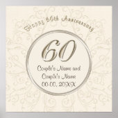 Persoonlijke 60th Wedding Jubileum Posters (Voorkant)