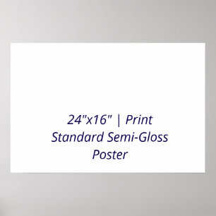 Persoonlijke 61cm x 40,6cm standaard semi-glossy a poster