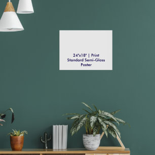 Persoonlijke 61x46 cm standaard semi-glossy afdruk poster