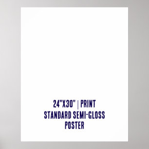 Persoonlijke 61x76 cm standaard semi-glossy afdruk poster