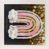 Persoonlijke 676-delige JIGSAW Kerstregenboog Ji Legpuzzel (Horizontaal)