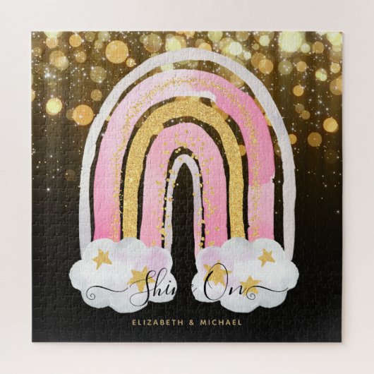 Persoonlijke 676-delige JIGSAW Kerstregenboog Ji Legpuzzel (Verticaal)