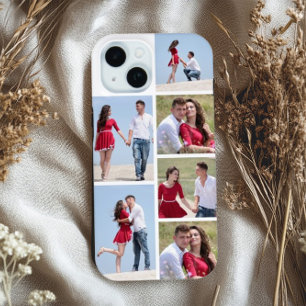 Persoonlijke 6 foto-collage iPhone 15 case