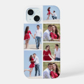 Persoonlijke 6 foto-collage iPhone 15 case (Achterkant)