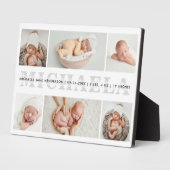 Persoonlijke 6-foto-publicatietabletop voor geboor fotoplaat (Zijkant)