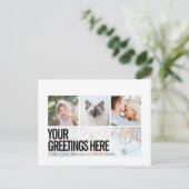 Persoonlijke 6 foto's Moderne Universele Groet Briefkaart (Staand voorkant)